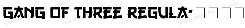 Gang of Three Regula字体转换